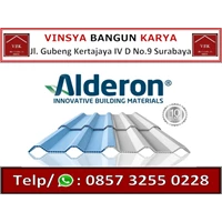 Atap Upvc Alderon R830 Doble Layer Warna Biru & Putih