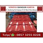 Red Dark Vbk Metal Tile 1