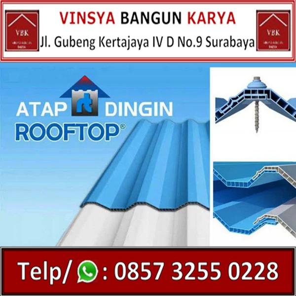 Atap Upvc Rooftop Semi Transparant 