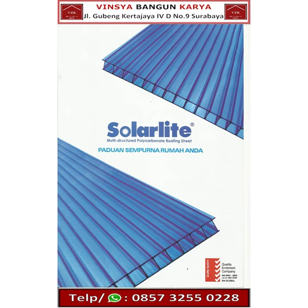 Polycarbonate Solarlite Roof 5 mm Thickness