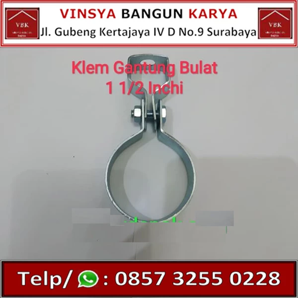 Hanger Pipe Hanger Clamp Size 1 1/2 / Cable Hanger