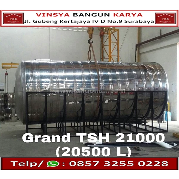 Tangki Stainless Steel Horizontal (Tangki Tidur) Tedmond Grand TSH 20.500 Liter