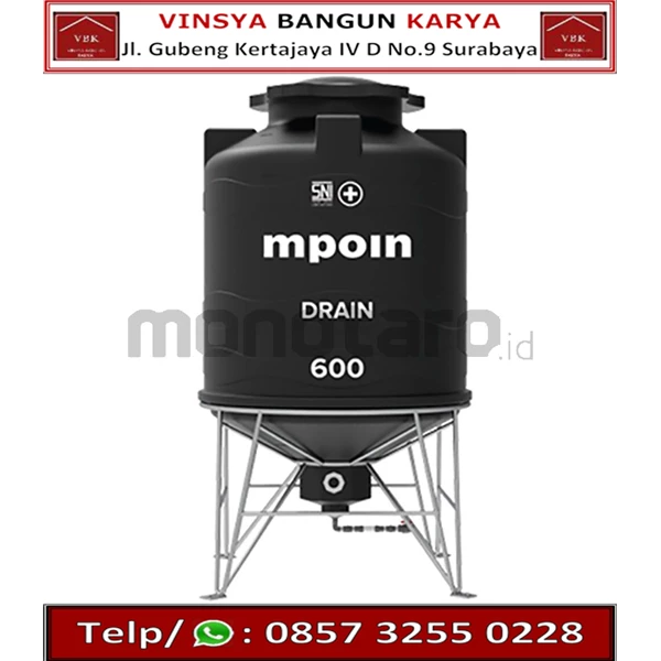 600 Liter MPoin Drain Water Tank