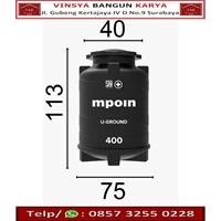 Tangki Air Mpoin U-Ground Ukuran 400 Liter