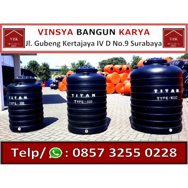 Titan Plastic Water Tank Size 550 Liter