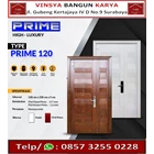 Fortress type Prime Wood Pattern Steel Door + Installation Service Self Price / Steel Security Door 3