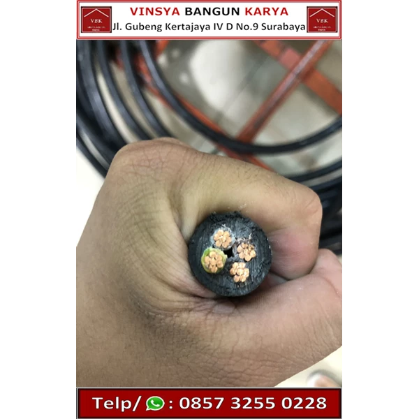 Indonesian Metal Cable NYR/FGbY 0.6/1000 Volt Size 4x120 mm