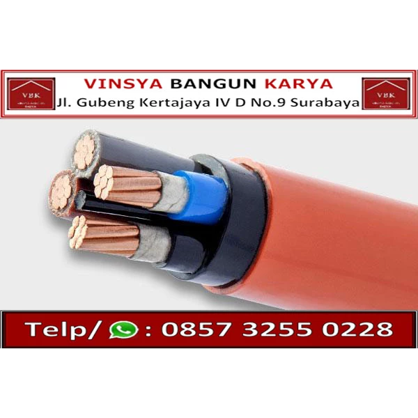 Indonesian Metal Cable Type NYY 0.6 / 1000 Volt size 2x70 mm