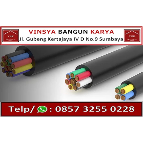 Indonesian Metal Cable NYM 300/500 Volt Size 3 x 10mm