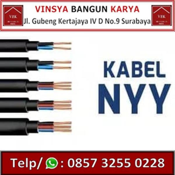 NYY Flash / Hakiki Power Cable Size 2x2.5mm