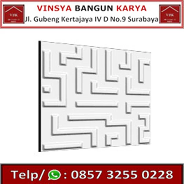 Panel Dinding 3D Wall Story type Maze