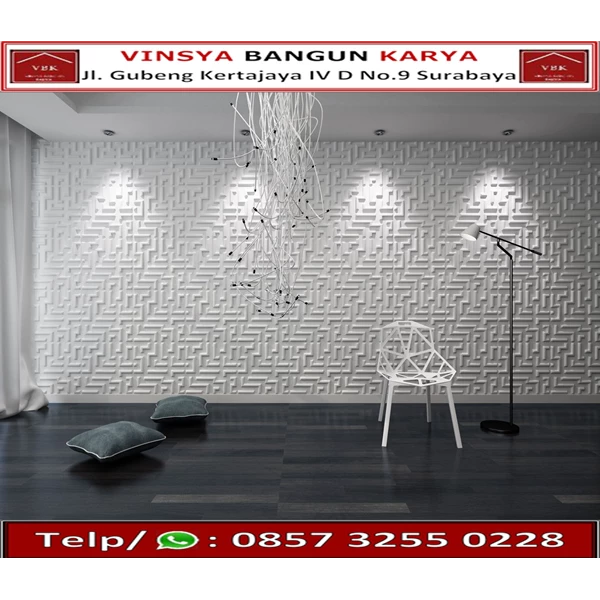 Panel Dinding 3D Wall Story type Maze