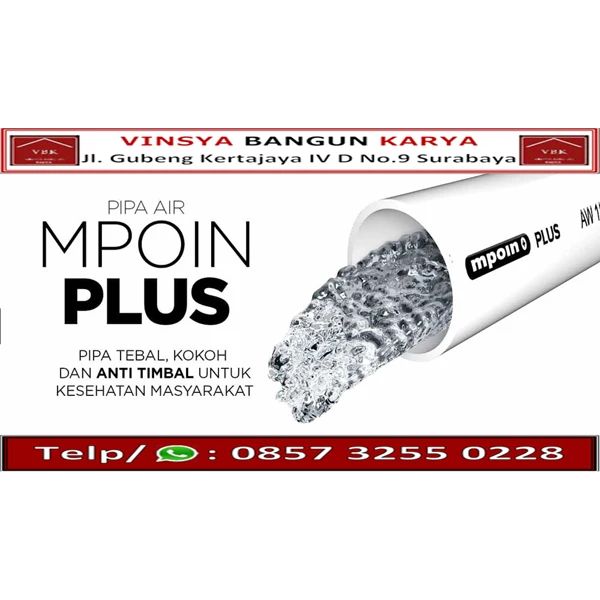 Pipa PVC Mpoin AW 4 inchi 