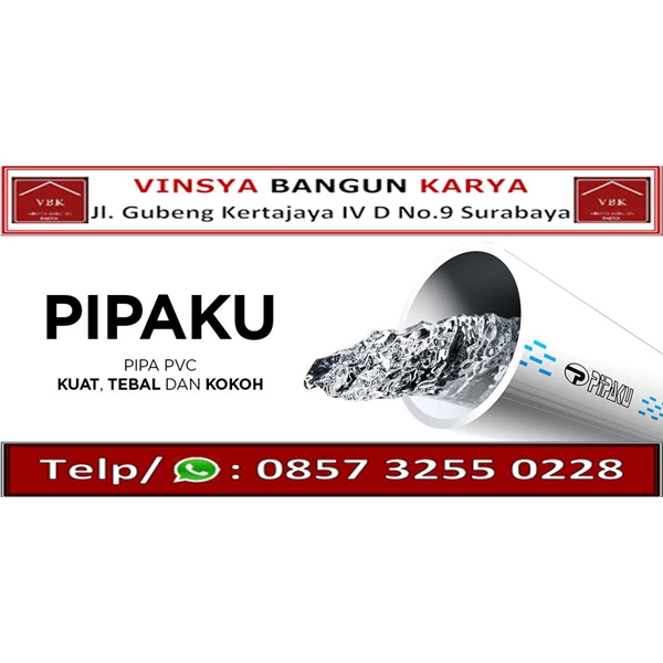 Pipa PVC PIPAKU Type C 1/2 inchi