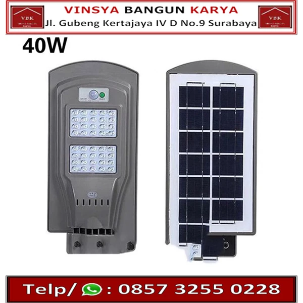 Lampu Iwata Solar Street Panel 40 watt / Lampu Tenaga Surya
