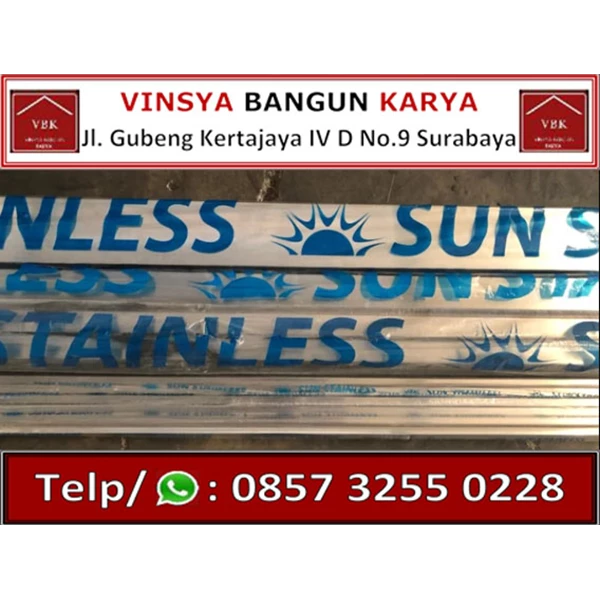 SUN Stainless 10 x 10 Box Pipe / Stainless Pipe